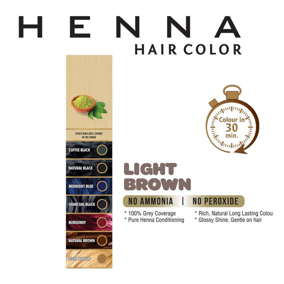Henna Light Brown Hair Color Chemical Free Henna Hair Dye Jimy USA